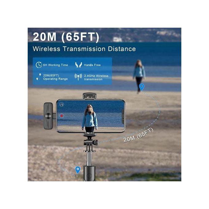 K9 Wireless Lavalier Microphone for Android Type-C and iPhone – Professional Microphone for Live Streaming, Gaming, Interviews, and Vlogging