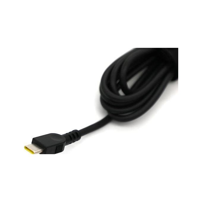 Original Lenovo 65W Fast Charger with USB Type C Adapter and Complimentary AC Power Cord, Black