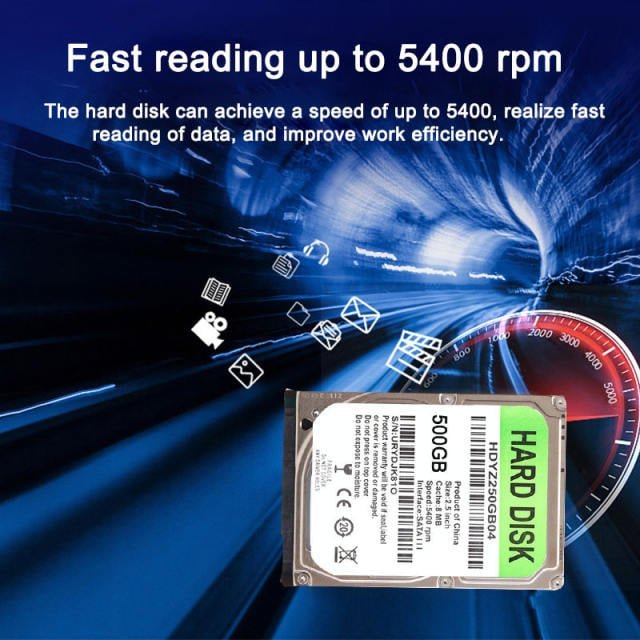 Buy 2.5 Inch SATA III 5400 RPM Internal Hard Disk Drive With 80GB 120GB 160GB 250GB 320GB 500GB Internal HDD For Laptop PC Computer in Kumasi — product view 3