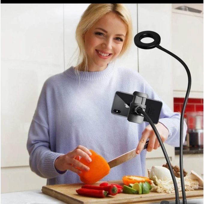 AB LED Desktop Ring Light for Video Selfies – Perfect for YouTube Live Streaming and TikTok — product view 2