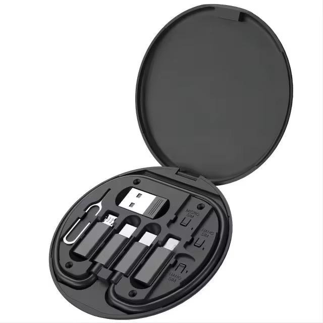 Buy Multifunction 60W Type C To Micro USB To Lightning Fast Charging Adapter Data Cable Kit for iPhone Samsung OTG Data Cable Set in Kumasi — product view 4