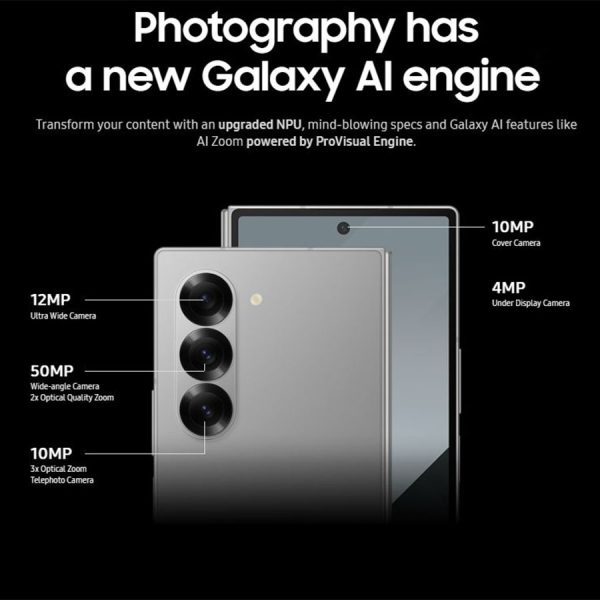 Samsung Galaxy Z Fold 6 with 256GB Storage and 12GB RAM