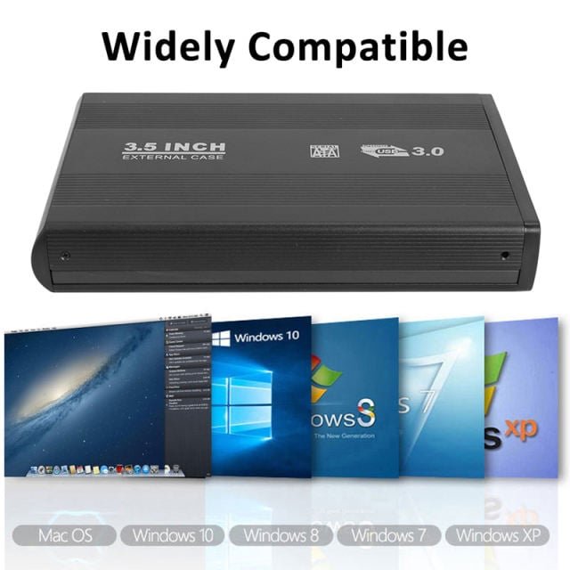 Buy 3.5 inch HDD Case Dock SATA to USB 3.0 2.0 External Hard Drive Enclosure Adapter 3.5″ USB3.0 USB2.0 Hard Disk HD SSD Box in Kumasi