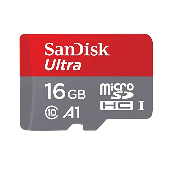 SanDisk 16GB Micro SD Card with 98MB/s Speed, A1 and Class 10 Rating
