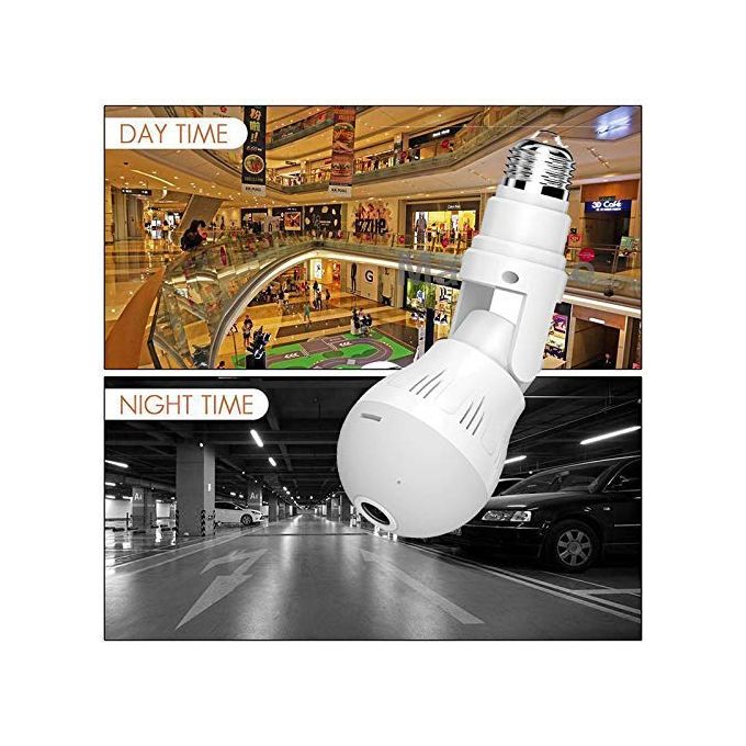 360-Degree Surveillance Light Bulb – White
