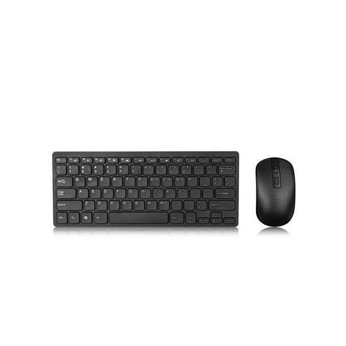 Black Soft Touch Wireless Keyboard and Mouse Set – Includes Free Bluetooth Headphones in kumasi