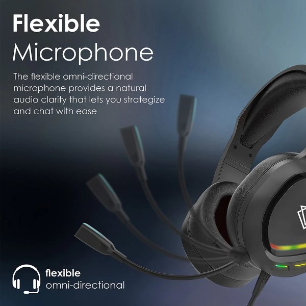 Vertux Wired Gaming Headset with Noise Isolation and Amplified Sound