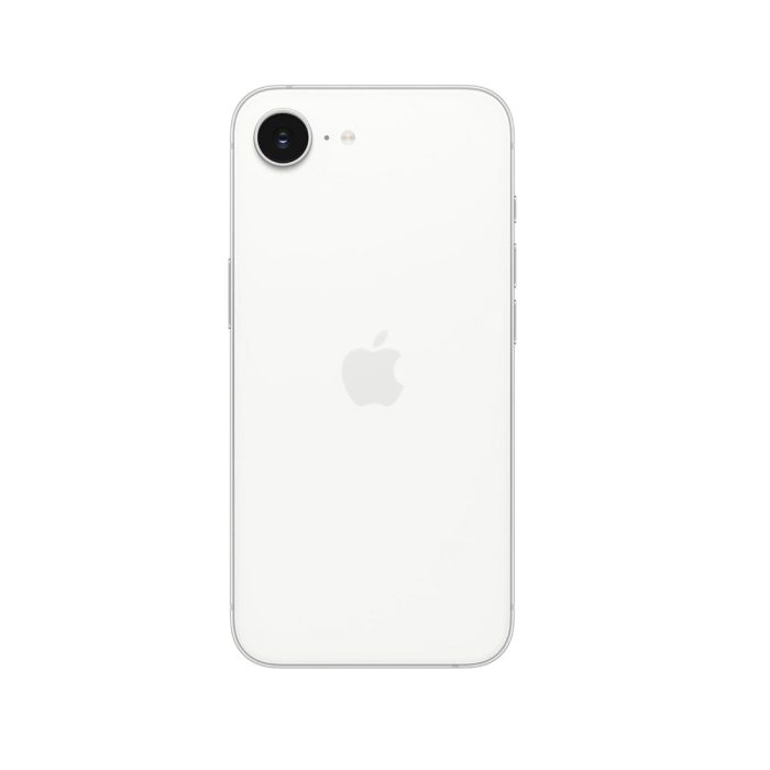iPhone 16e 128GB, Physical SIM and eSIM – White