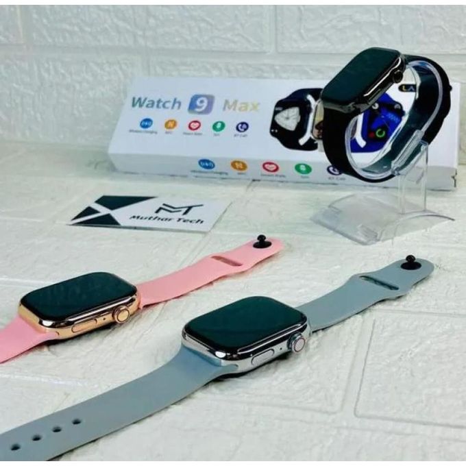 9 Max Smartwatch: Fitness Tracker with Call Functionality and Health Monitoring Features