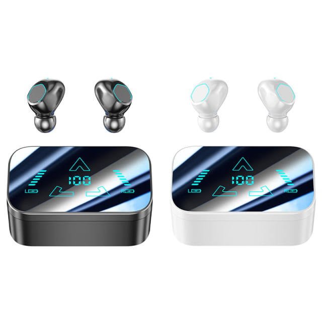 Wireless Bluetooth Earphones Transparent Touch Intelligent Digital Display Headset HiFi Headphone Noise Reduction Gaming Earbuds In Kumasi