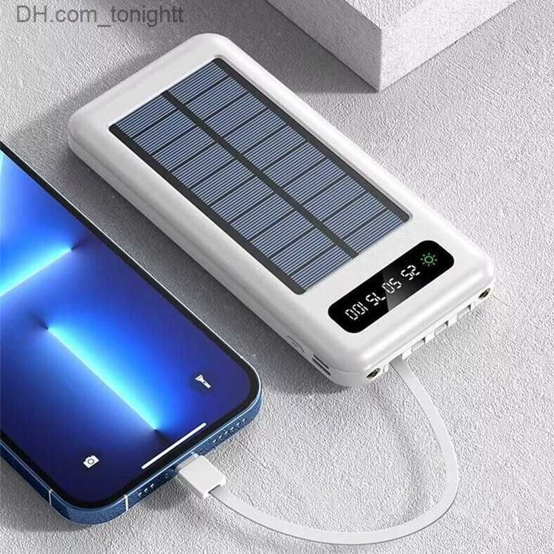 Buy Solar Power Bank 10000 mAh For iPhone 13 14 Samsung Powerbank Waterproof Solar External Battery Poverbank with LED Light in Kumasi