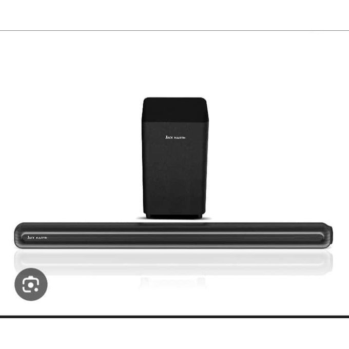 Jack HarmoniBar X-888 200W RMS Soundbar with Wireless Subwoofer, Bluetooth 5.3, USB Playback, Versatile Connectivity, and Remote Control – Black