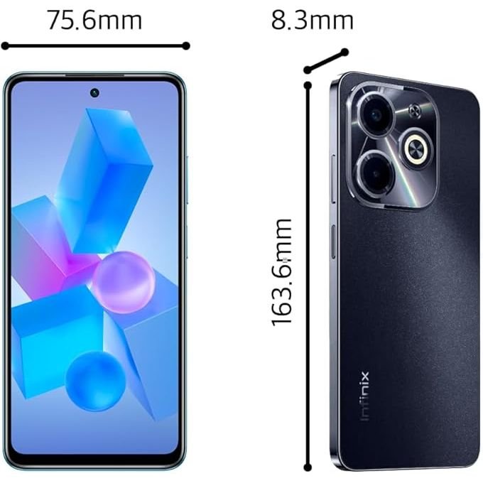 Infinix Hot 40i – 6.5-Inch Display – 256GB Storage + 8GB RAM – 50MP Rear Camera / 32MP Front Camera – 5000mAh Battery – Black – Includes 12-Month Warranty in kumasi