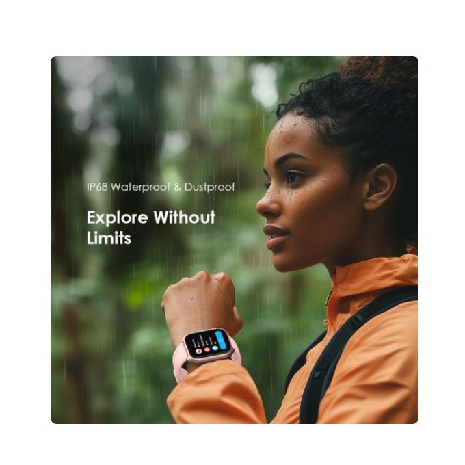 Oraimo 5 Lite 2.01″ HD IP68 Smartwatch in Rose Gold – GH Edition