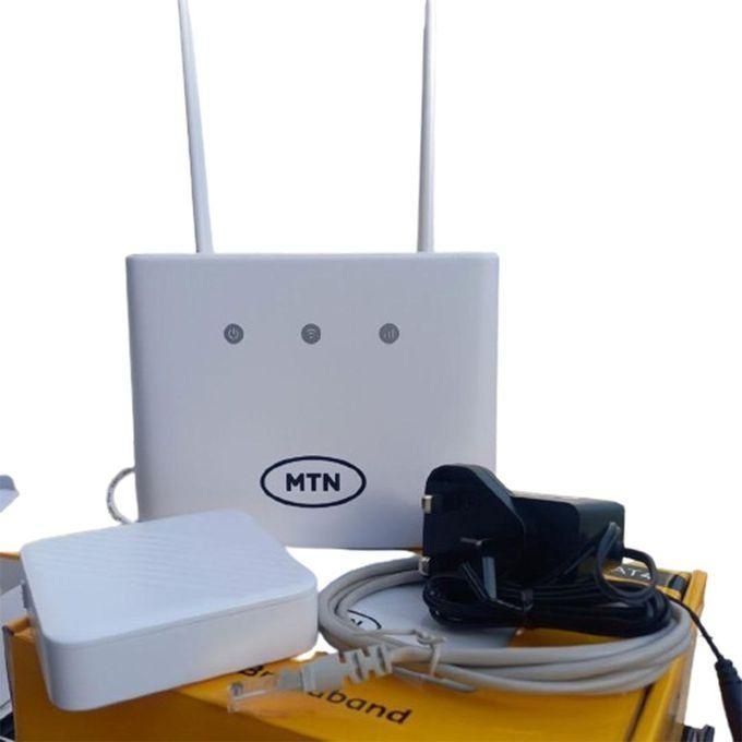 MTN 4G Universal Broadband Router with Backup Battery – White in kumasi