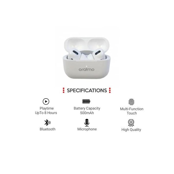 TRUE WIRELESS STEREO EARBUDS WITH FREE CASE – WHITE — product view 3