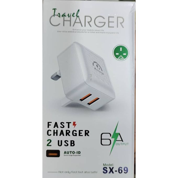 Infinix Quick Charge USB Travel Adapter – White