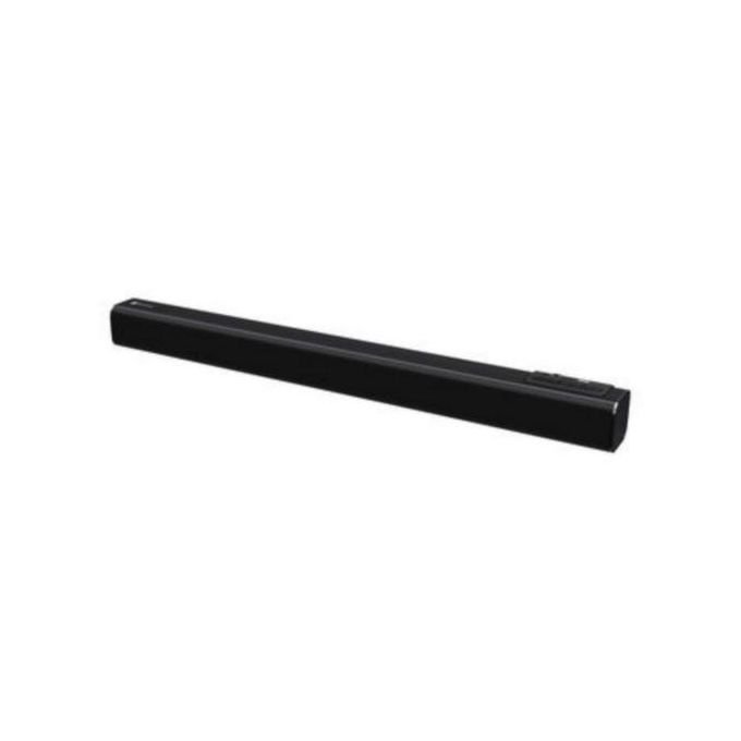 Black Rechargeable Bluetooth Sound Bar for TV - Slim and Elegant with Remote Control