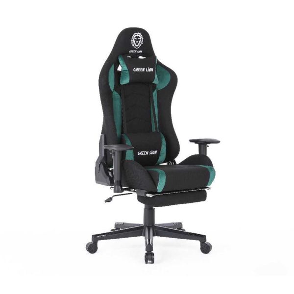Black Green Lion Gaming Chair 2