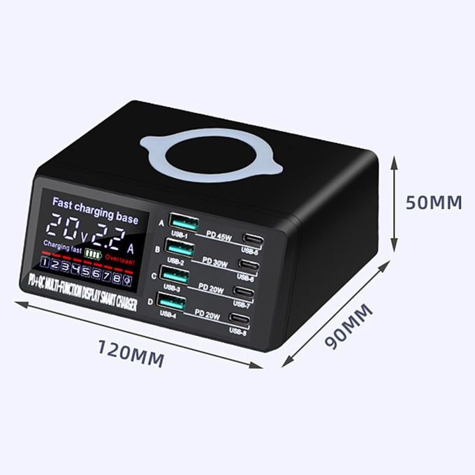 110W 9-in-1 Multiport USB Charger Hub with 8 Ports – EU Version for Fast Charging in kumasi