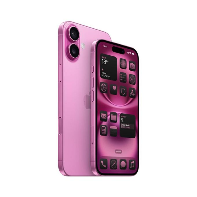 Apple iPhone 16 - 6.7-inch Display - 8GB RAM - 128GB Storage - 48MP/12MP Cameras - 3651mAh Battery - Pink