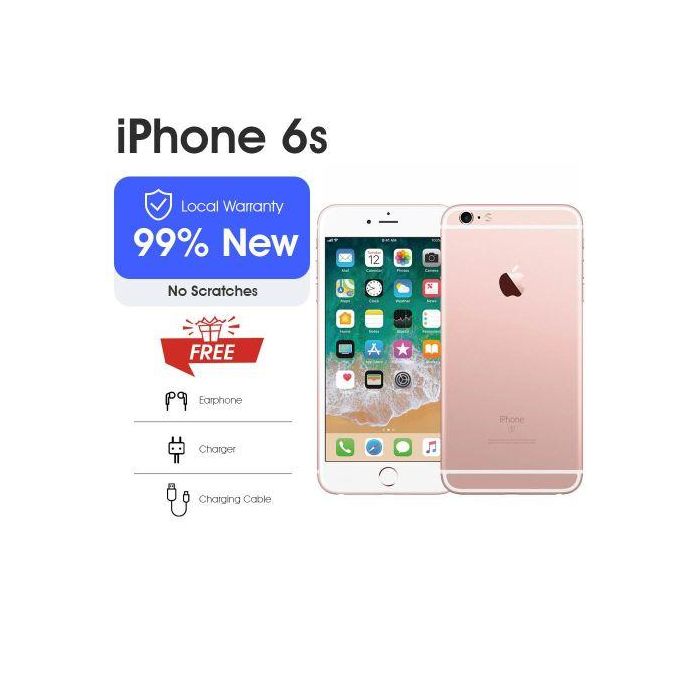 Refurbished Apple iPhone 6s – Like New, 2GB RAM + 32GB Storage, 1715mAh Battery, Single SIM, 5.5-Inch Display, 12MP HD Camera, Touch ID Smartphone with Local Customer Support