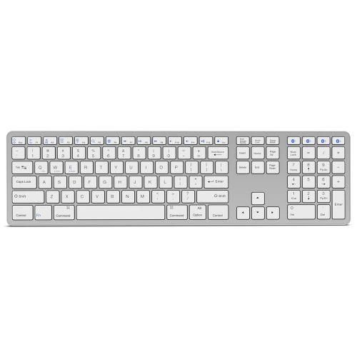 Buy Multi-paired BT Keyboard 109-key Wireless Keyboard Support for IOS/Android/Windows System Silver NO5 in Kumasi