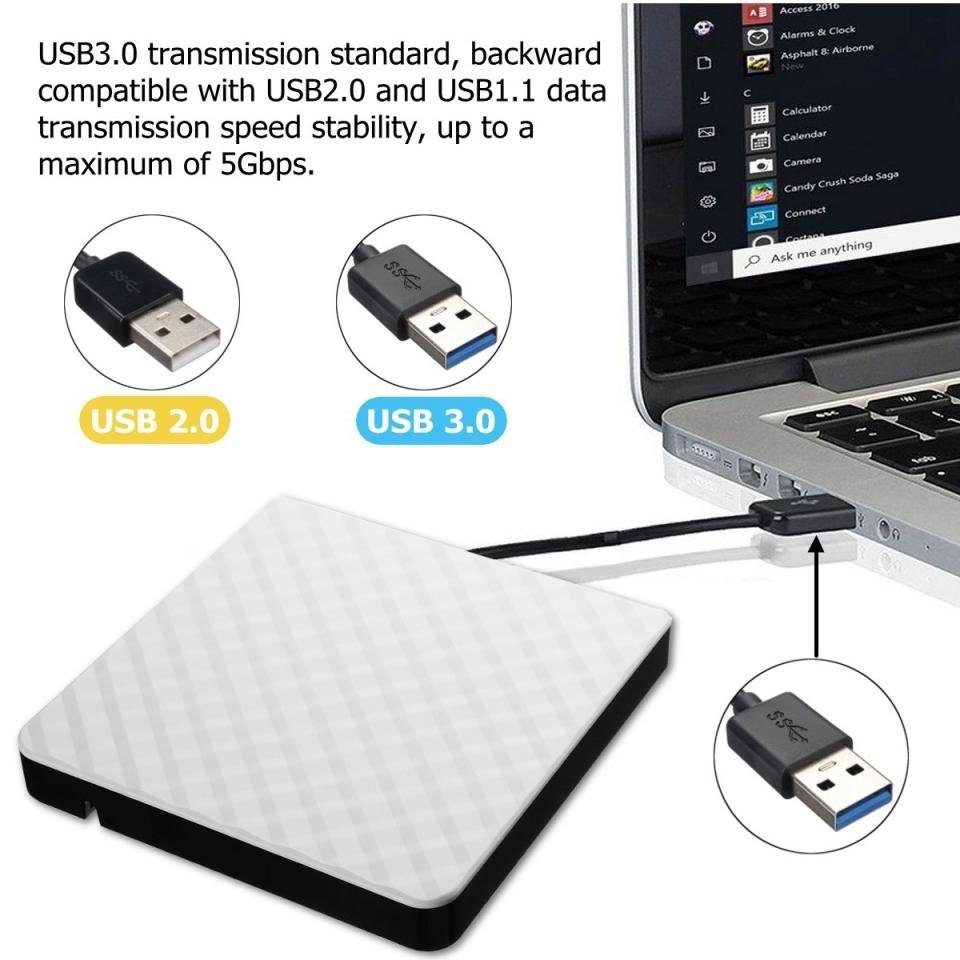 Buy Portable Pop up Mobile External Burner USB 3.0 DVD RW CD Burner Drive in Kumasi