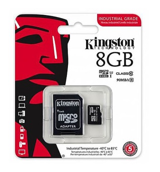 8GB Kingston Micro SD Card with Adapter