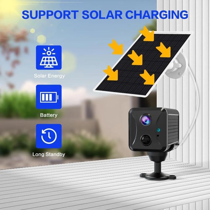 Solar-Powered Mini Secret Camera with 4G SIM