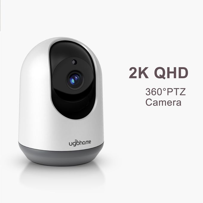 UGOHO.ME 2K QHD Home Security Camera with Pan, Tilt, and Zoom Features