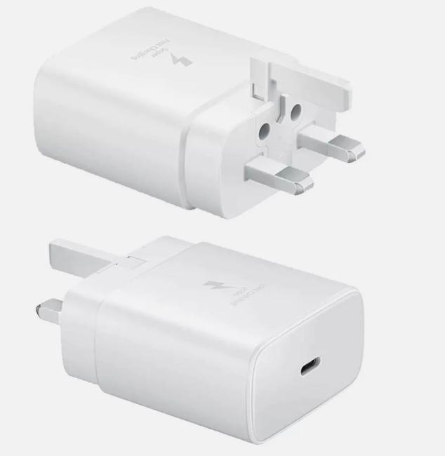 Buy Original Samsung Charger 45W Super Fast UK Main Plug and USB-C Cable in White in Kumasi — product view 2