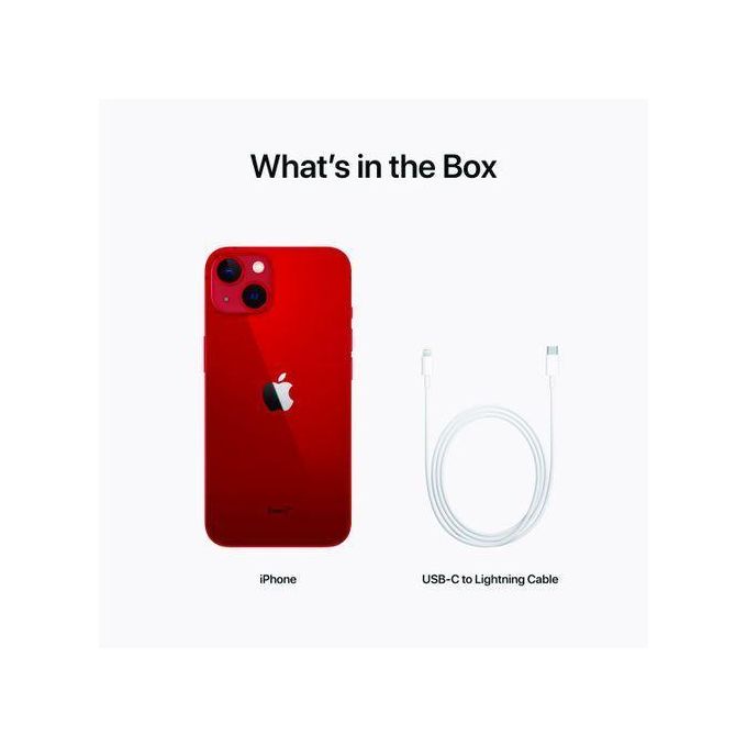 Apple iPhone 13 – 6.7″ Super Retina XDR OLED Display – 256GB Storage – 6GB RAM – Dual 12MP Camera – 5G Connectivity – iOS 15 – Red + Complimentary Accessories