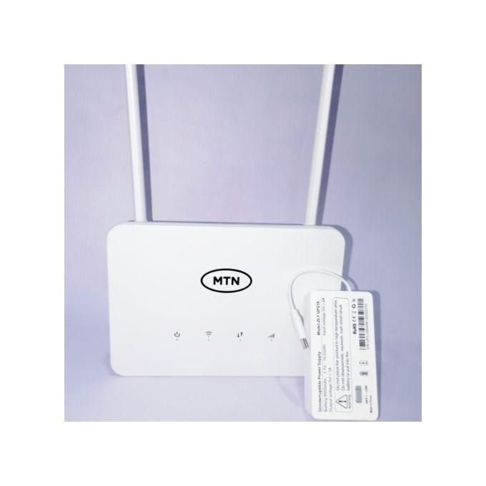 MTN 4G Universal Broadband Router with Backup Battery – White in kumasi