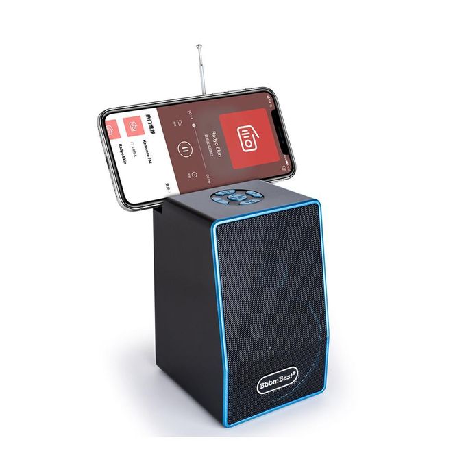 BoomBest Portable Bluetooth Speaker – Compact BoomBeat Bluetooth Speaker in Small Blue/Red