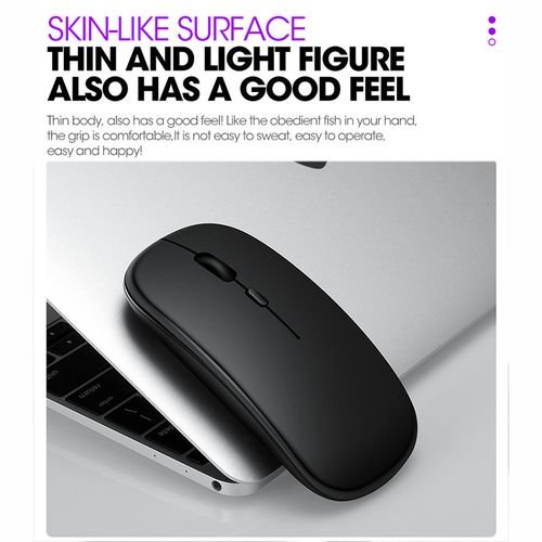 Buy 2.4G Optical Wireless Rechargeable Slim Mouse – Black in Kumasi
