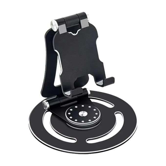 Universal Metal Stand for Cell Phones and Tablets - Available in Various Colors / Phone Holder - Black