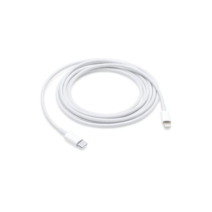 White Type-C to iPhone Lightning Charging Cable