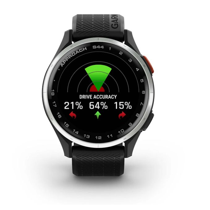 Garmin Approach S44 43mm Black and Silver