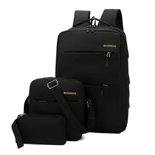 Buy 3 In 1 Multi Functional School/Business Backpack With USB Slot – Black in Kumasi