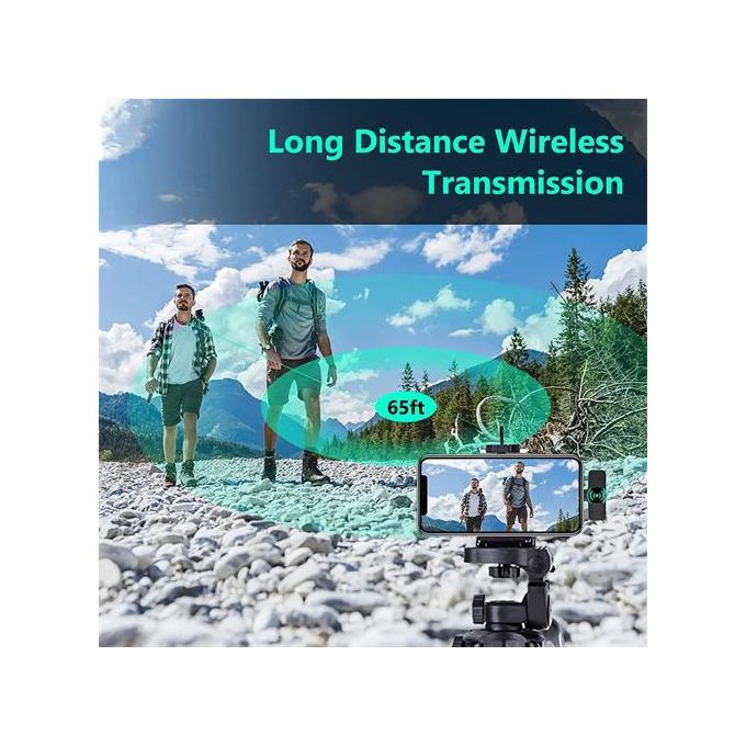 K9 Wireless Lavalier Microphone for Android Type-C and iPhone – Professional Microphone for Live Streaming, Gaming, Interviews, and Vlogging