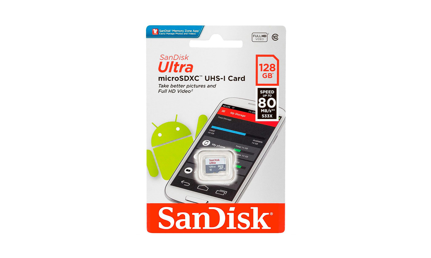 128GB Micro SD Card by Sandisk