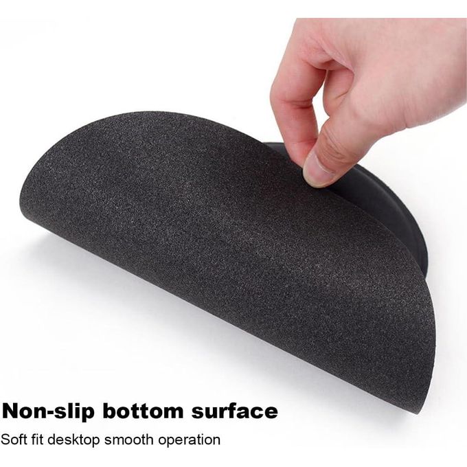 Black Non-Slip Mouse Pad with Wrist Support