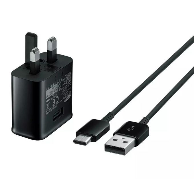 Samsung Quick Charge Portable Travel Adapter with Type-C Cable and USB Charger Head