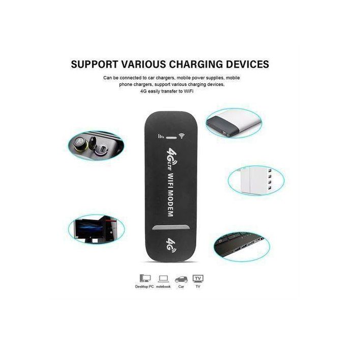 150Mbps 4G LTE Wireless USB Modem Stick – Mobile Broadband Router for Home and Office with 4G SIM Card and WiFi Adapter — product view 5
