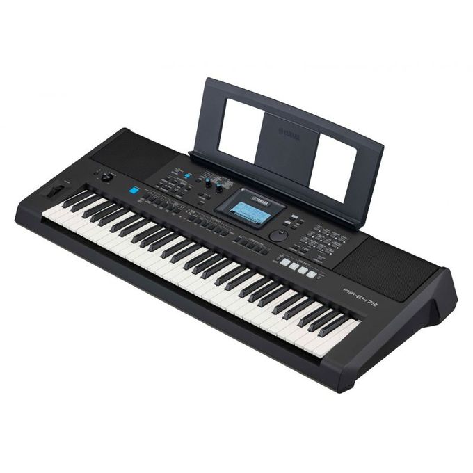 Yamaha PSR-E473 Black Musical Keyboard with Adapter