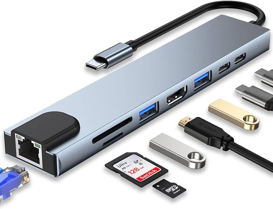 8-Port Type-C Multi-Hub Adapter