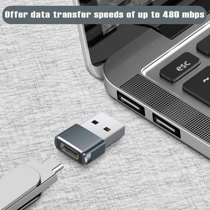 USB to USB-C Adapter: USB-C Female to USB-A Male Type C OTG Converter for All Phones and Devices — product view 4