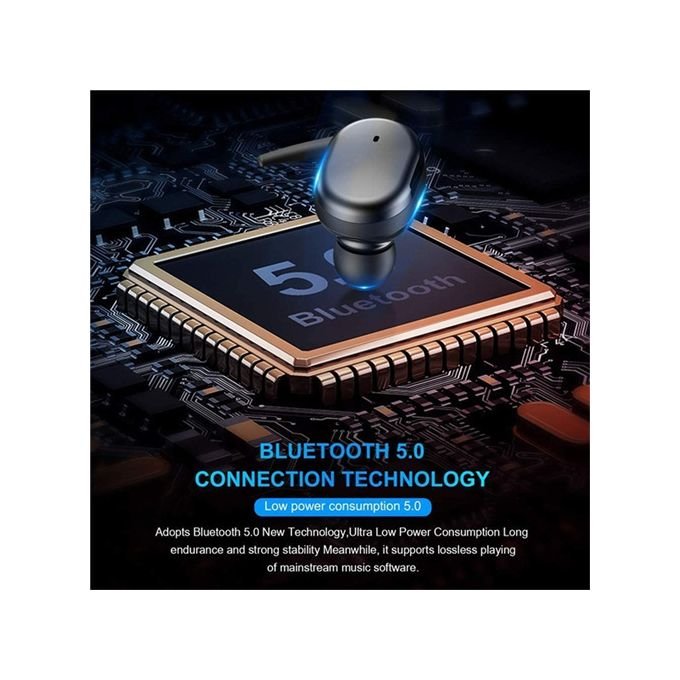 Fingerprint Touch Bluetooth Headset Noise-cancelling Stereo Headset