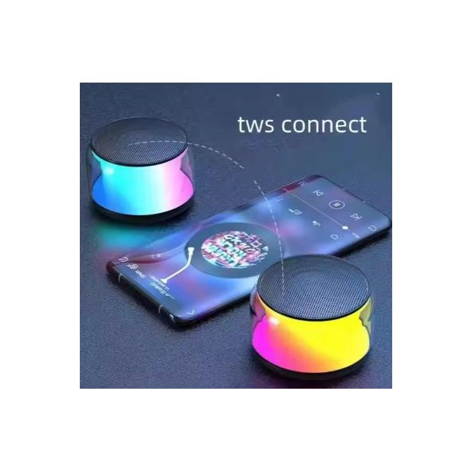 Black S500 Portable Bluetooth Speaker with Sci-Fi Inspired Cool Lighting — product view 4
